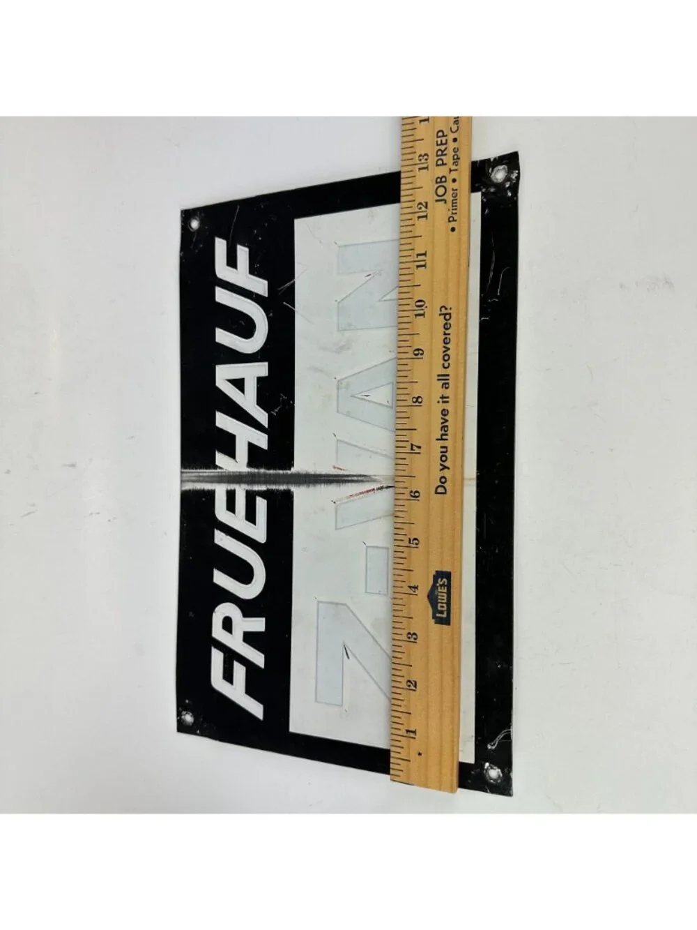 Freuhauf Z Van Metal Plaque Sign